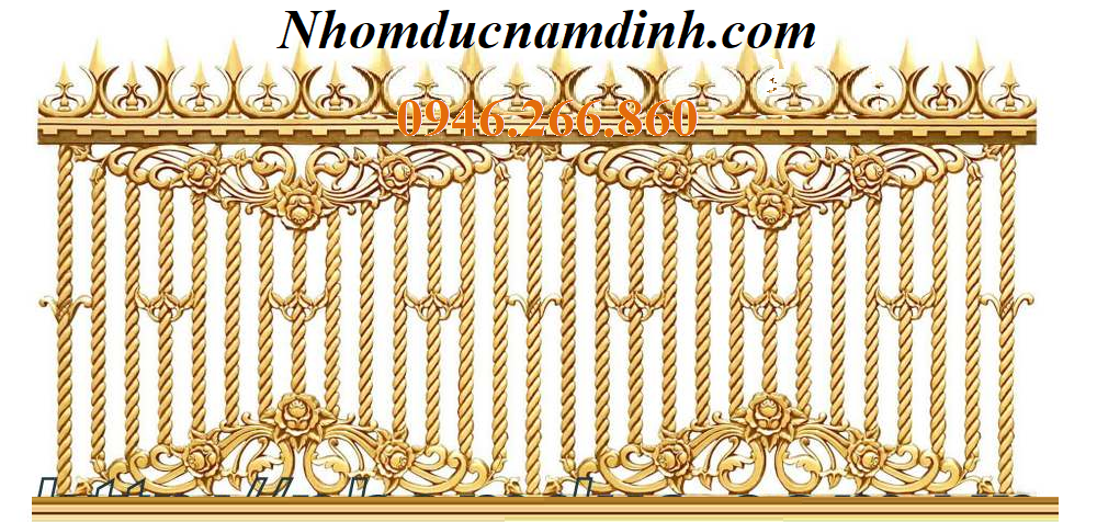 hàng rào nhôm đúc 07