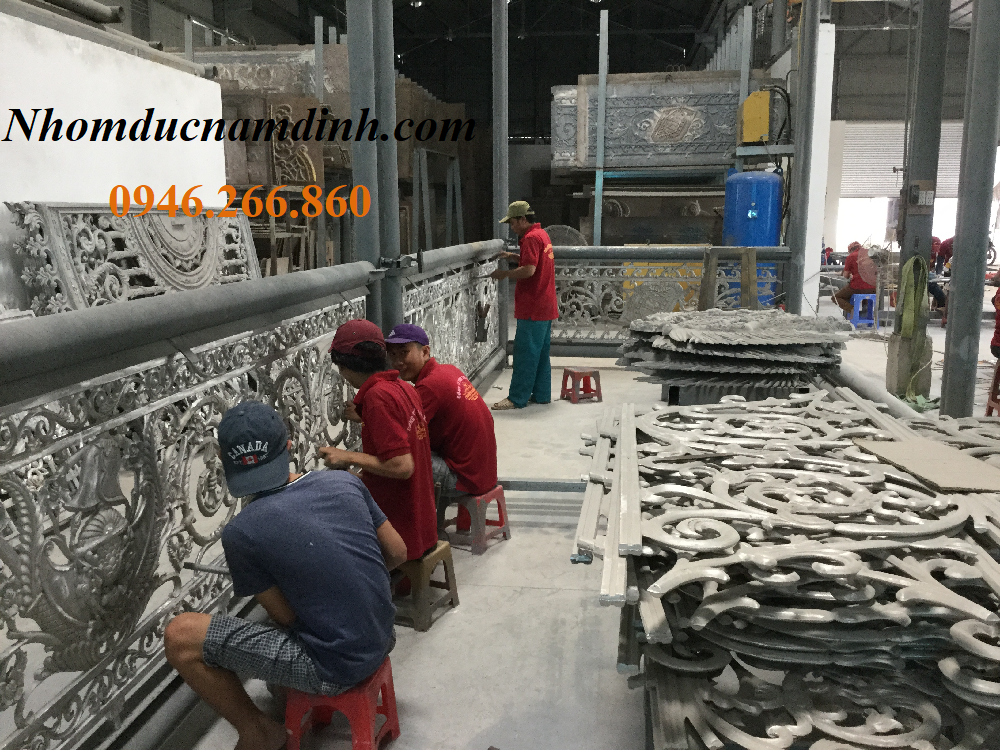 Xưởng sản xuất cổng nhôm đúc Xưởng sản xuất cổng nhôm đúc