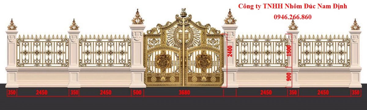 Giá cổng nhôm đúc Lào Cai