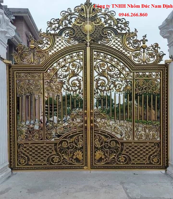 Giá cổng biệt thự nhôm đúc đẹp Hòa Bình