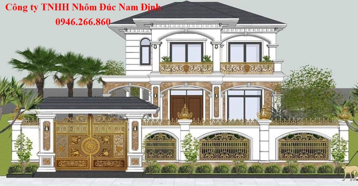 Cổng Nhôm Đúc Nam Định