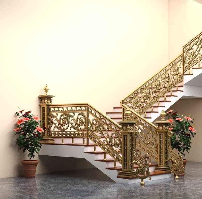Cầu thang nhôm đúc Kiên Giang