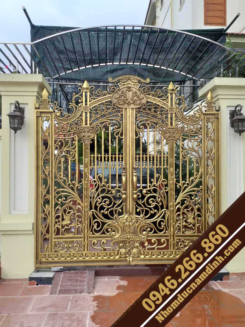 Địa chỉ lắp đặt cổng hợp kim nhôm đúc Hà Nội chuyên nghiệp
