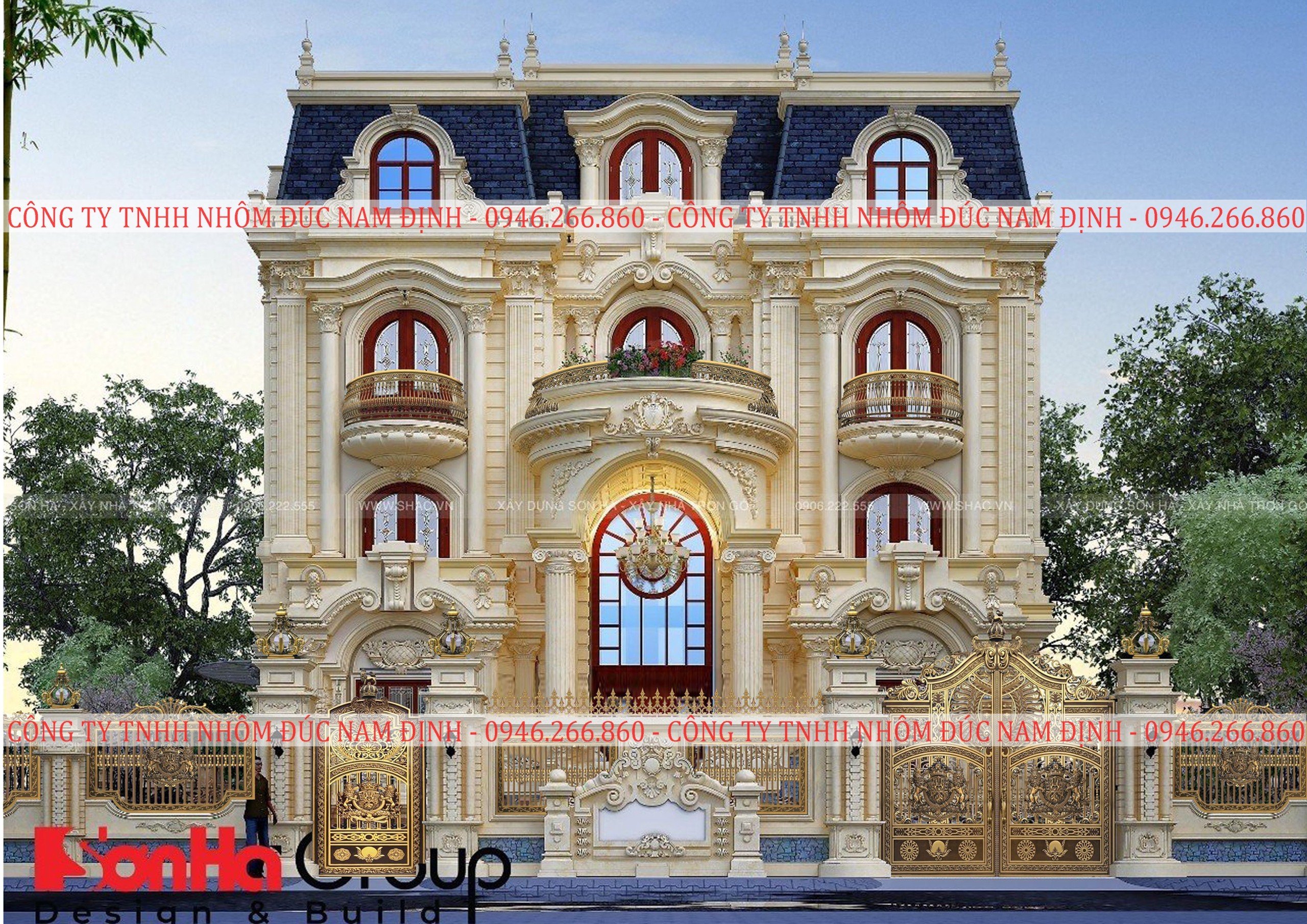 Mẫu cổng biệt thự tại Thái Bình đẹp nhất năm 2026 Mẫu cổng biệt thự tại Thái Bình đẹp nhất năm 2026