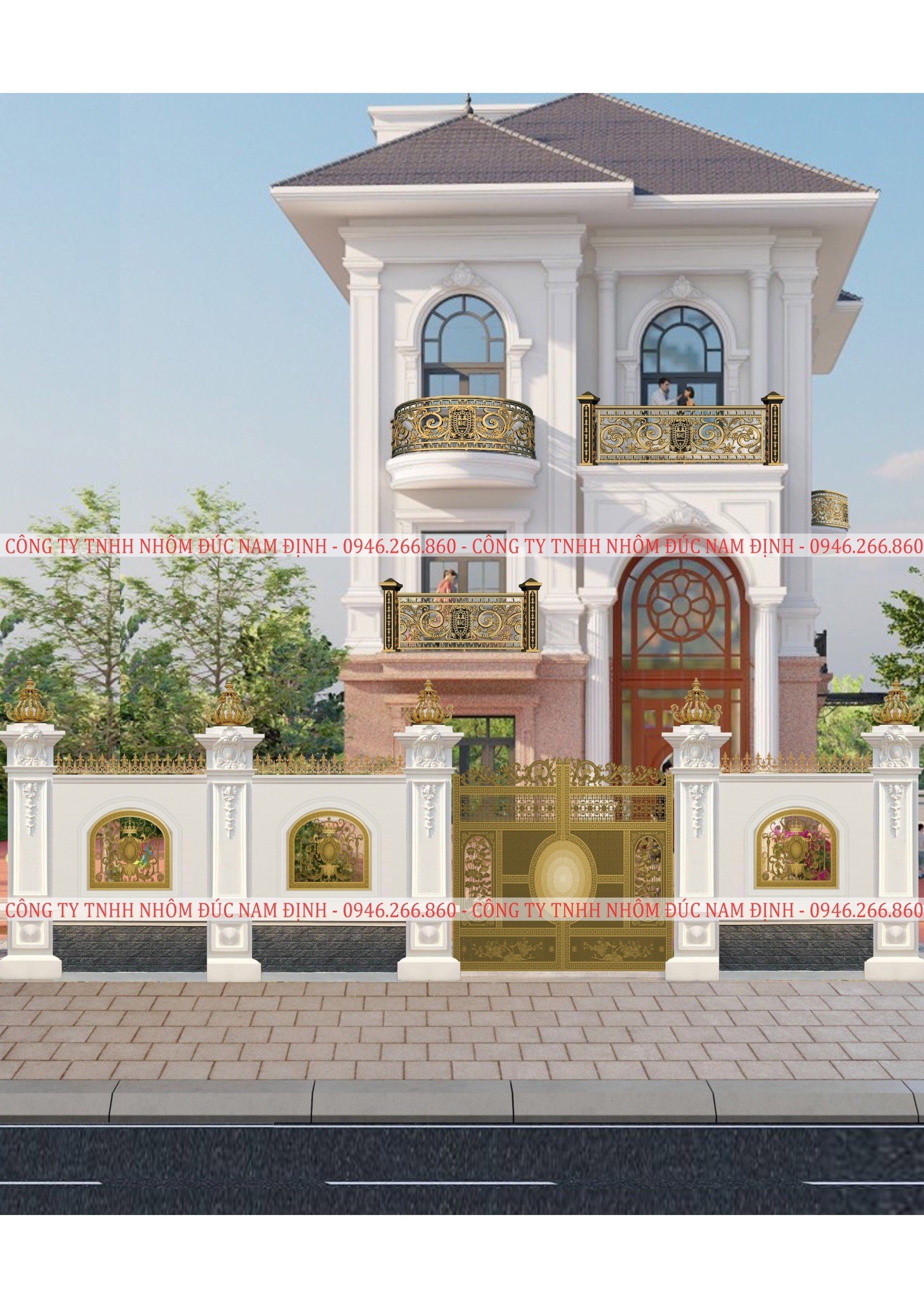 Mẫu cổng biệt thự tại Vĩnh Phúc đẹp nhất năm 2026
