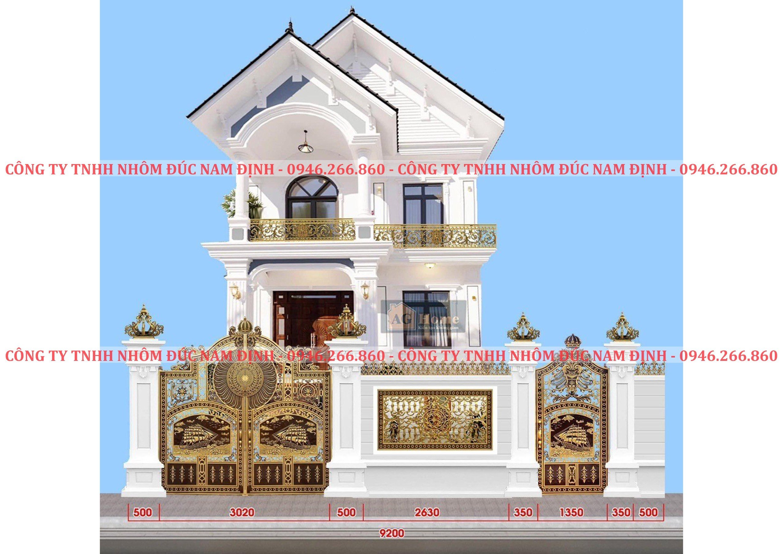 Mẫu cổng biệt thự tại Nam Định đẹp nhất năm 2026 Mẫu cổng biệt thự tại Nam Định đẹp nhất năm 2026