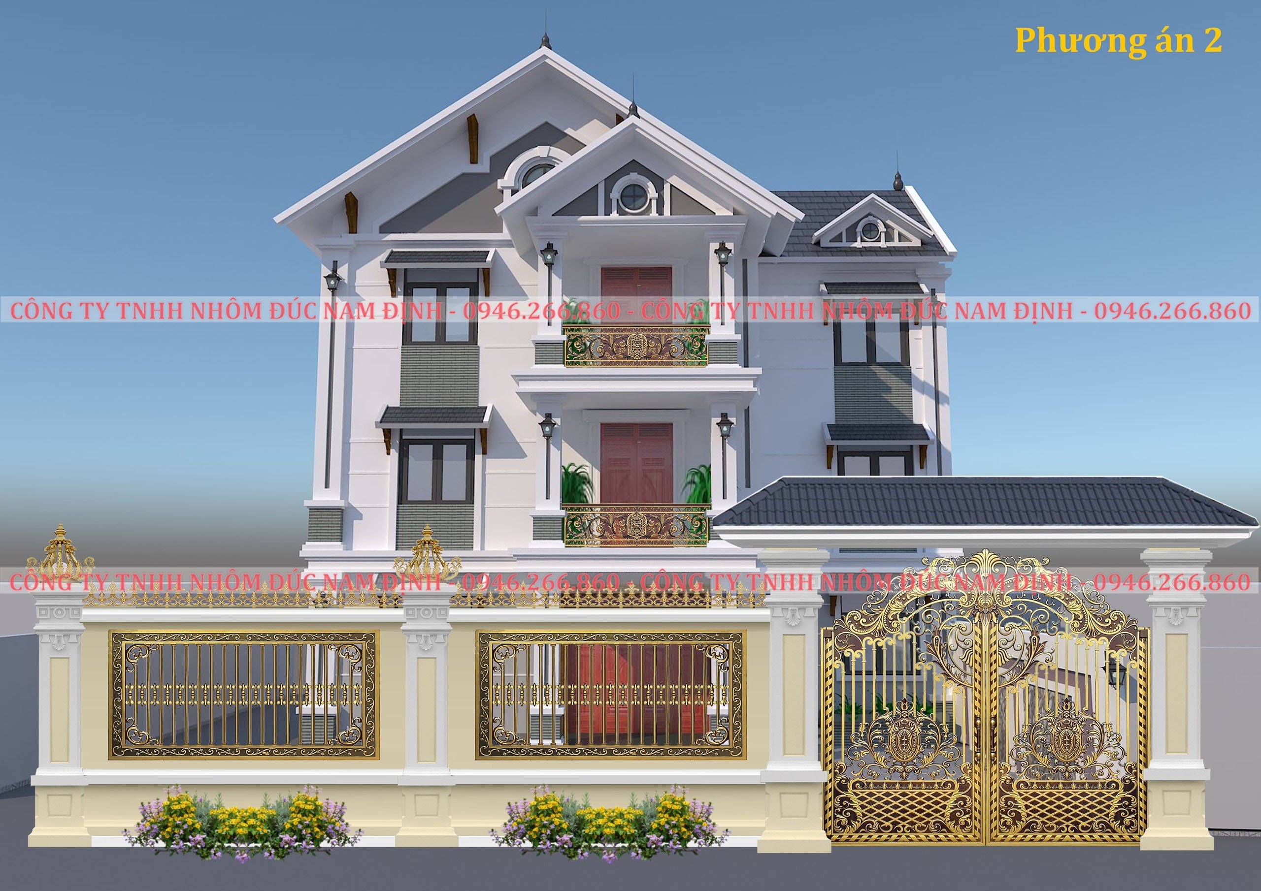 Mẫu cổng biệt thự tại Sóc Trăng đẹp nhất năm 2026