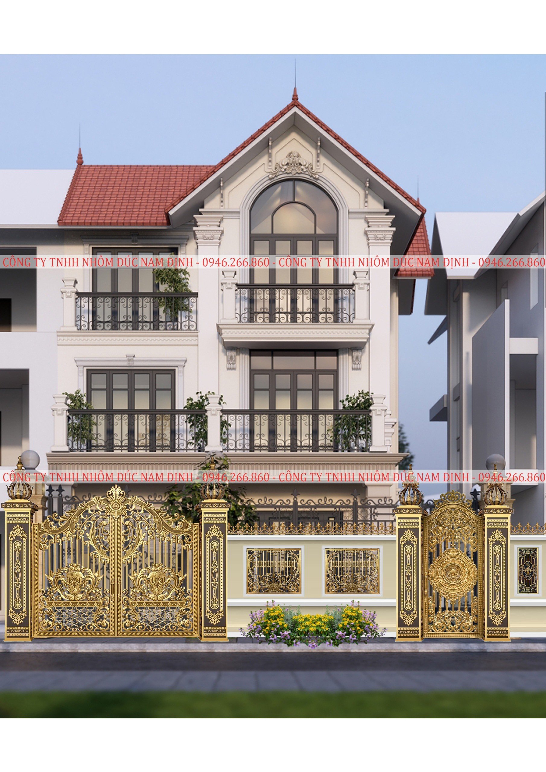 Mẫu cổng biệt thự tại Trà Vinh đẹp nhất năm 2026