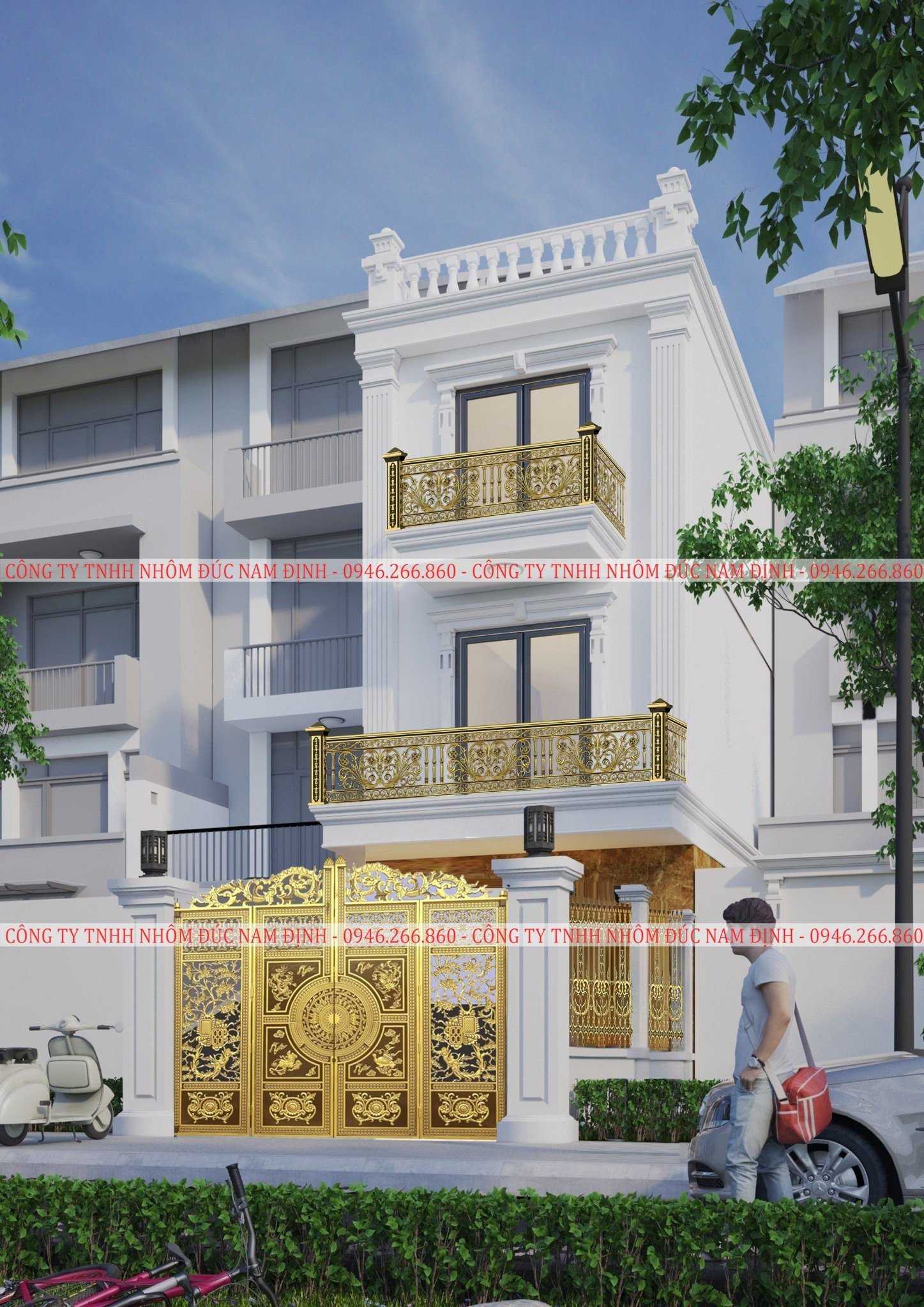 Mẫu cổng biệt thự tại Vĩnh Long đẹp nhất năm 2026