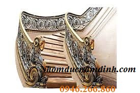 Cầu thang nhôm đúc bền đẹp tại Ninh Bình