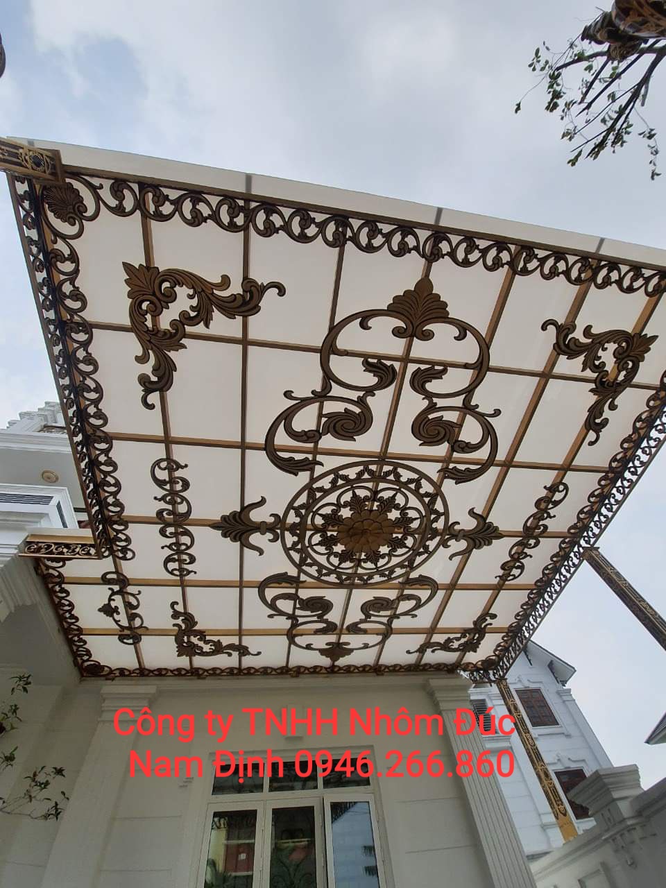 Dàn nắng nhôm đúc sang đẹp tại Đồng Tháp