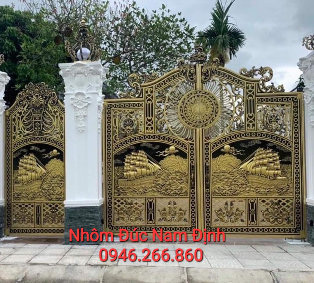 Nhôm đúc Nam Định - Cổng nhôm đúc cao cấp, bền đẹp