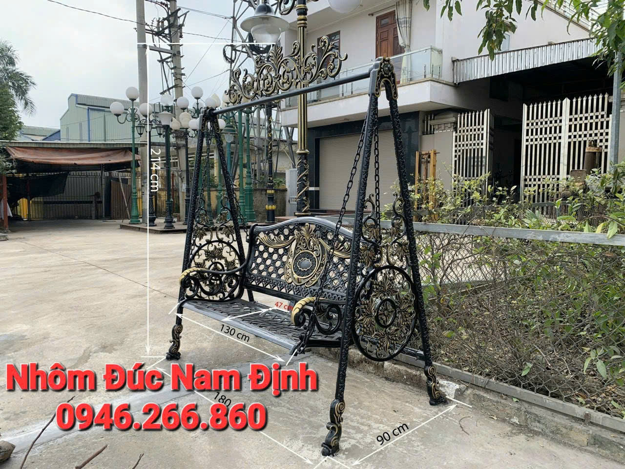 Giá xích đu nhôm đúc tại Quảng Trị