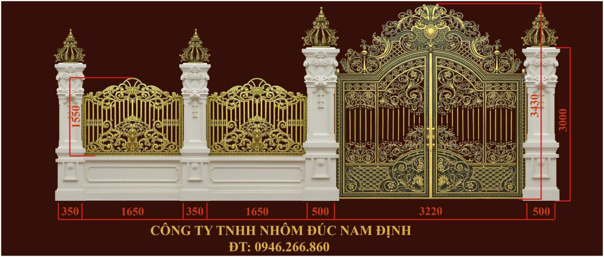 Mẫu cổng biệt thự tại Lai Châu đẹp nhất năm 2026