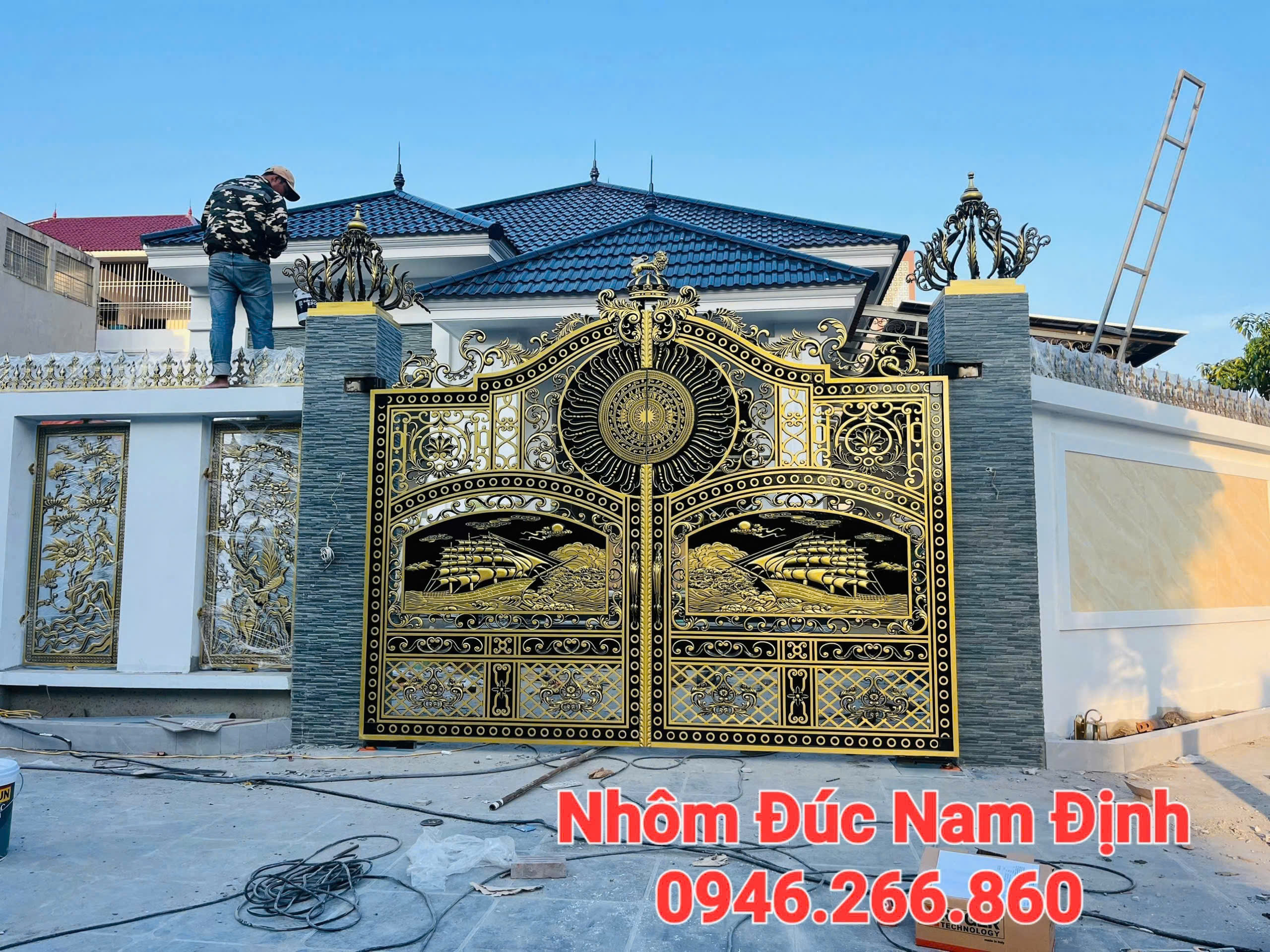 Mẫu cổng biệt thự tại Hà Nội đẹp nhất năm 2026 Mẫu cổng biệt thự tại Hà Nội đẹp nhất năm 2026