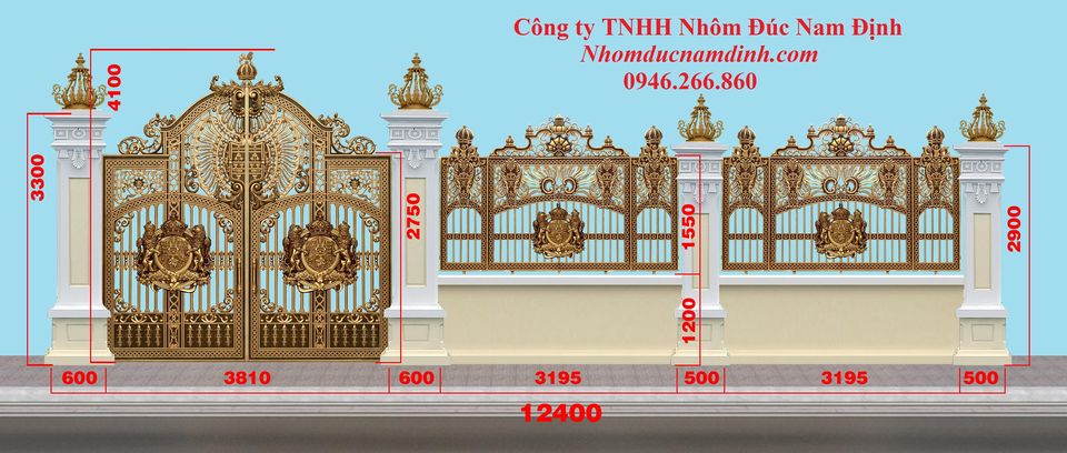Cổng hợp kim nhôm đúc Hà Nội, xu thế không thể bỏ qua